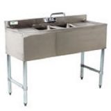 LaCrosse SD53C  3 Compartment Bar Sink, W/ 2 Drainboards